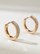 Gold Earrings Κ18 with Brilliants