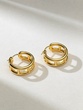 18K Yellow Gold Hoop Earrings K18