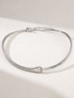 Statement 18K White Gold Choker Necklace with Pear Shaped, Baguette and Brilliant Diamonds