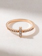 18K Rose Gold Minimal Diamond Ring