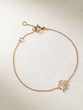 18K Rose Gold Bracelet with Diamond Four Leaf Clover