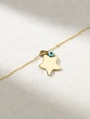 K18 Yellow Gold Star Necklace