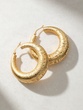 18K Yellow Gold Hoops - Image 3