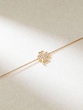 18K Rose Gold Bracelet with Diamond Four Leaf Clover