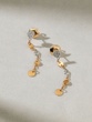 18K Rose and White Gold Drop Earrings with Diamonds