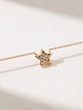 18K Rose Gold Lucky Star Necklace with Diamonds