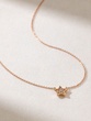 18K Rose Gold Lucky Star Necklace with Diamonds