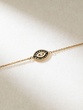 18Κ Rose Gold Bracelet with Talisman Eye, Brown and White Diamonds