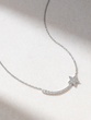 18K White Gold Necklace with Diamond Star - Image 1