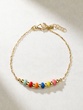 18K Yellow Gold handmade with Colorful Enamel
