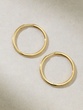 18K Yellow Gold Hoop Earrings