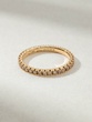 18K Rose Gold Ring with Brilliant Cut Diamonds