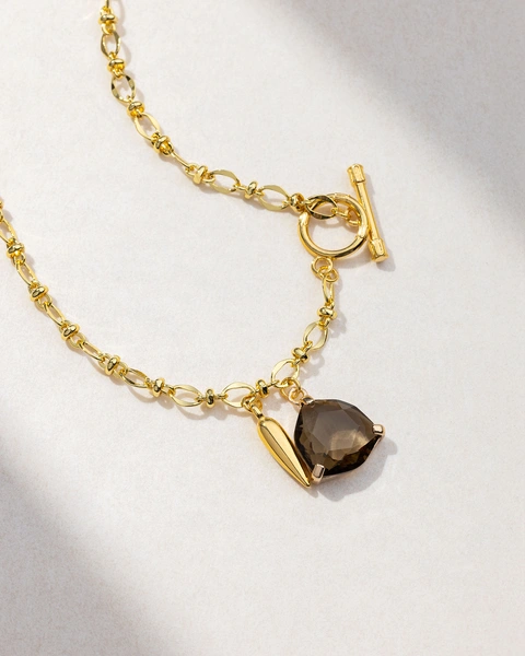 Necklace with Brown Stone