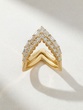 Δαχτυλίδι Κίτρινο Χρυσό Κ18 με Asscher, Emerald και Brilliant Diamonds - Image 1