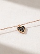 18K Rose Gold Lucky Heart with Brown Diamonds