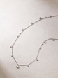 18K White Gold Chain Necklace with Brilliant Diamonds