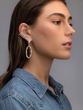 18K Rose Gold Earrings with Long Oval Silhouette