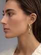 18K Yellow Gold Chain Earrings