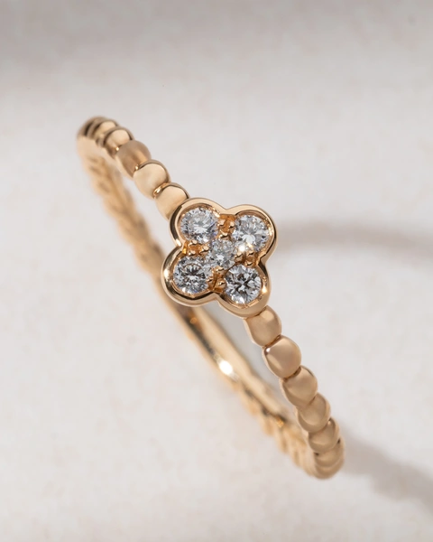 18K Rose Gold Diamond Ring