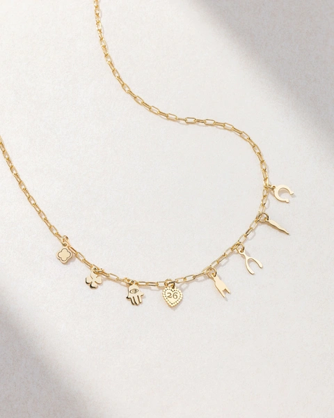 Lucky Necklace with Charms