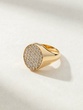 18K Rose Gold Pinky Ring with Diamonds