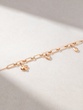 18Κ Rose Gold Necklace with Charms