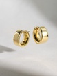 18K Yellow Gold Hoop Earrings - Image 3