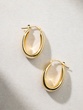 18K Yellow Gold Hoop Earrings - Image 2