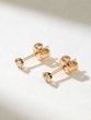 Gold Earrings K18 with Brilliants