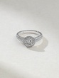 18K White Gold Ring with Brilliant Cut Diamonds