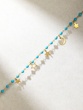 Night-sky 18K Yellow Gold Bracelet With Turquoise Beads