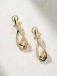 18k Yellow Gold Drop Earrings - Image 4