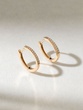 Gold Earrings Κ18 with Brilliants