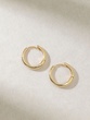 18Κ Yellow Gold  Thin Hoop Earrings