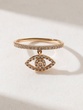 18K Rose Gold Talisman Ring with Brilliant Diamonds