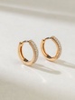 Gold Earrings Κ18 with Brilliants