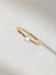 18K Rose Gold Ring with Emerald Diamond