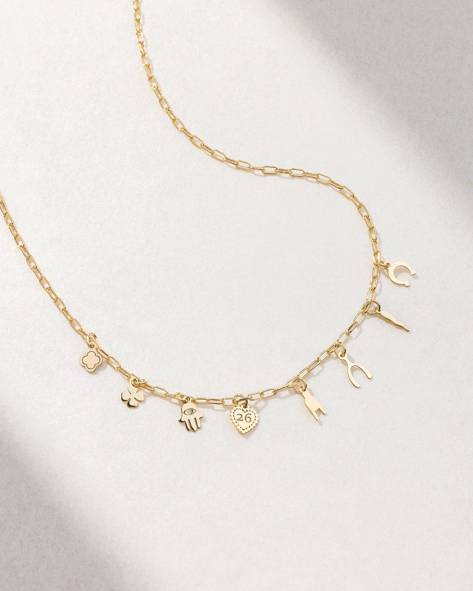 Lucky Necklace with Charms