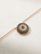 18K Rose Gold Circle Talisman Eye with Diamonds