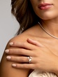 18K White Gold Tennis Necklace with Diamonds - Image 4