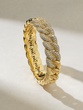 18K Elastic Yellow Gold Diamond Gourmet Bracelet