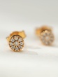 18K Rose Gold Studs with Brilliant Cut Diamonds