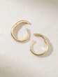 Gold Hoop Earrings K18