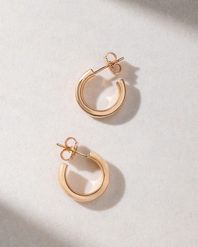 18 Κarat Rose Gold Hoop Earrings