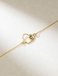 18k Yellow Gold Necklace with a Heart with Diamond