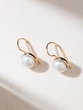 18K Rose Gold Earrings with Pearls