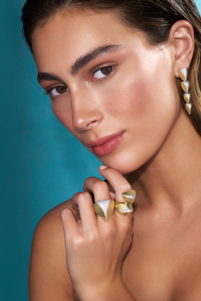 18Κ Κίτρινο Χρυσό Δαχτυλίδι με Διαμάντια