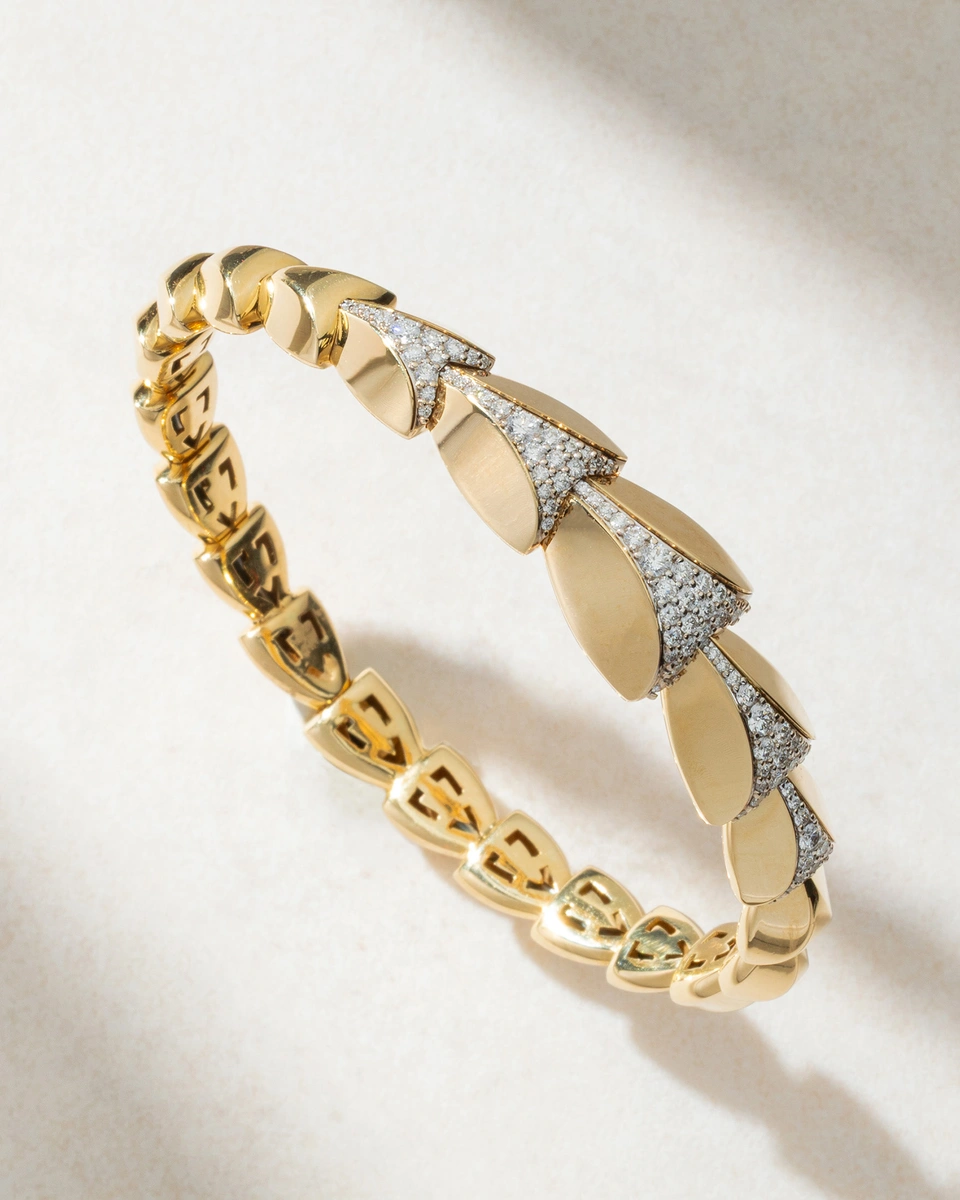 Βραχιόλι Κίτρινο Χρυσό Κ18 με Διαμάντια