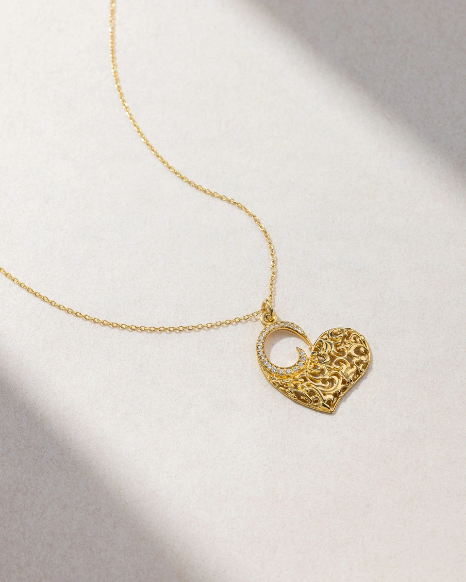 Lace Heart Necklace