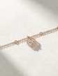 18K Rose Gold Necklace with a Pear Shaped Pendant and Brilliant Diamonds - Image 3